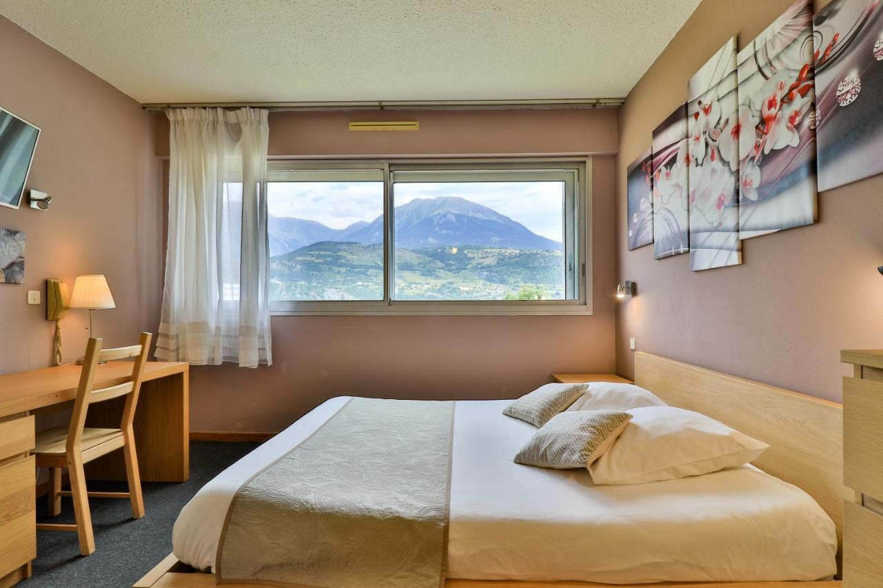 Hotel Les Flots Bleus Savines-le-Lac Buitenkant foto