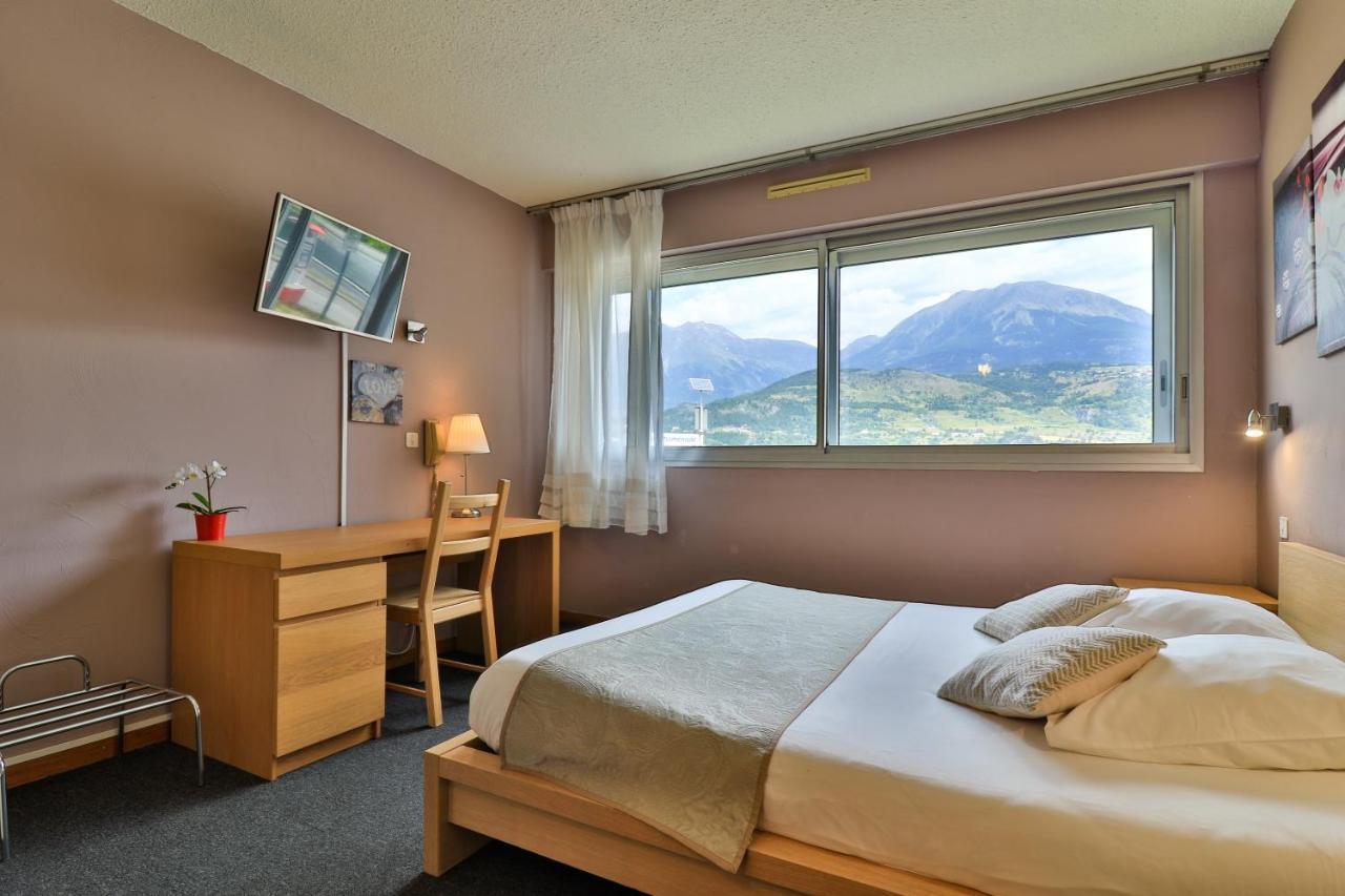 Hotel Les Flots Bleus Savines-le-Lac Buitenkant foto